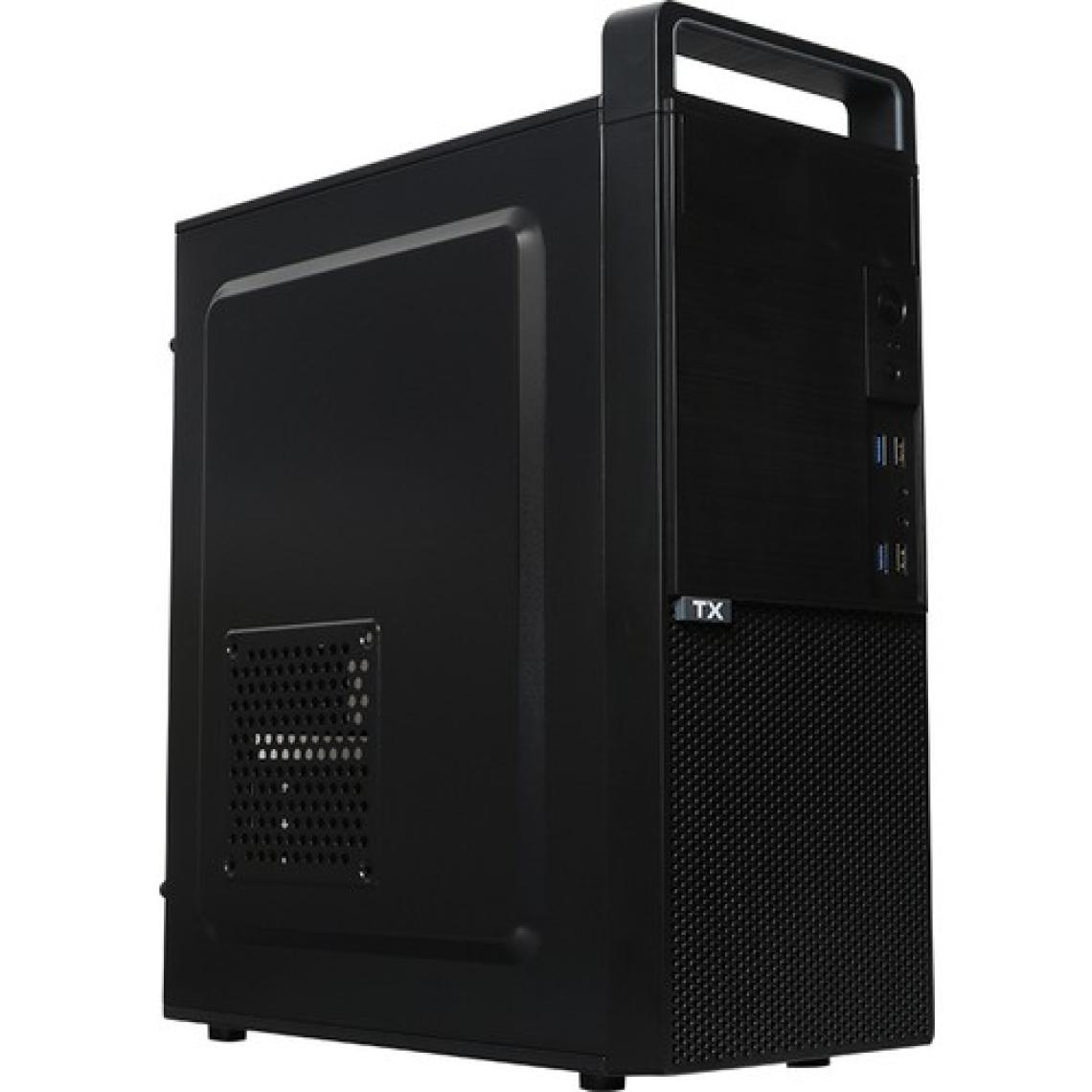 Tx K10 2x Usb3.0, 2x Usb 2.0, 12CM Egzoz Fanlı Atx Siyah Kasa (TXCHK10)