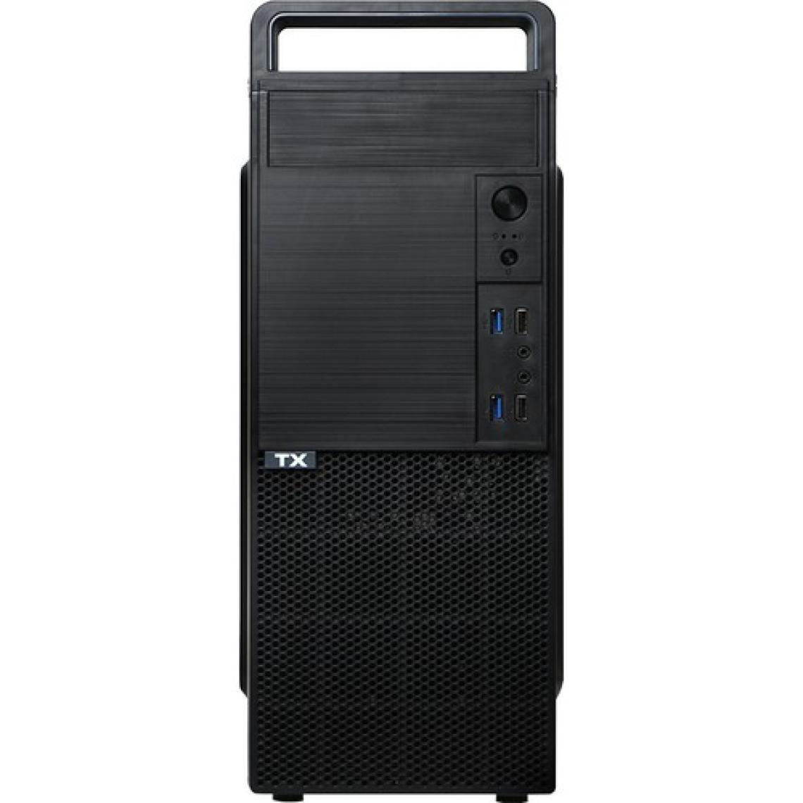 Tx K10 2x Usb3.0, 2x Usb 2.0, 12CM Egzoz Fanlı Atx Siyah Kasa (TXCHK10)