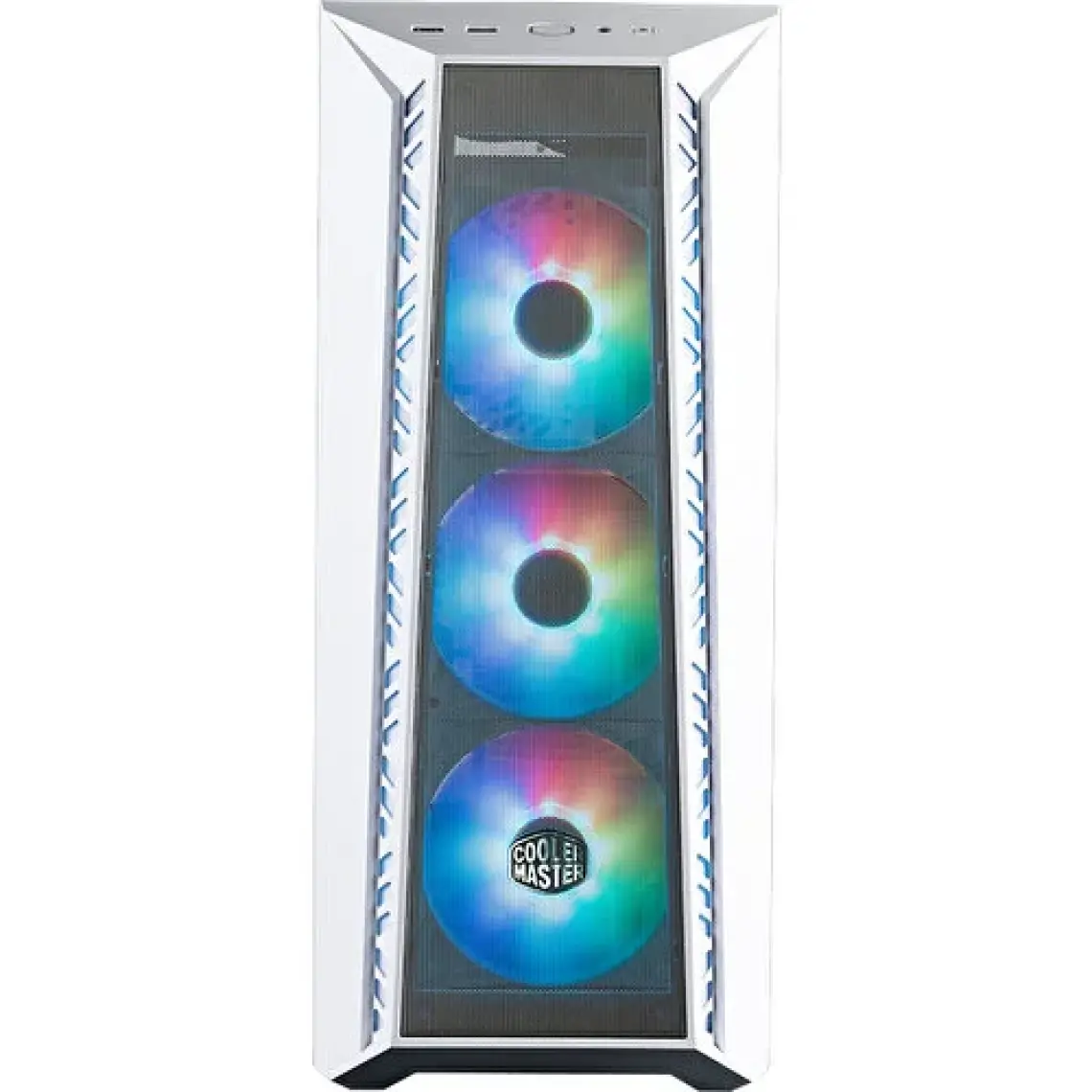 Cooler Master CM MasterBox 520 Beyaz Tempered Glass ARGB 4x120mm Fanlı, Mesh Ön Panel Pencereli MidTower Kasa