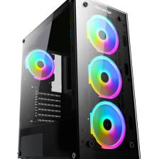 Revenge Clear 6 Rgb Fanlı Temperli Cam Panel Boş Atx Bilgisayar Kasası Gaming Oyuncu Bilgisayar Kasası