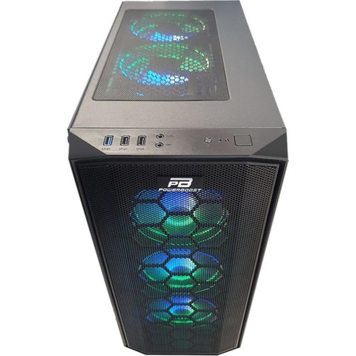 Power Boost X58RGB-650w 80+ USB 3.0 Mesh 6 x RGB Fanlı Gaming Kasa (JBST-X58RGB-650)
