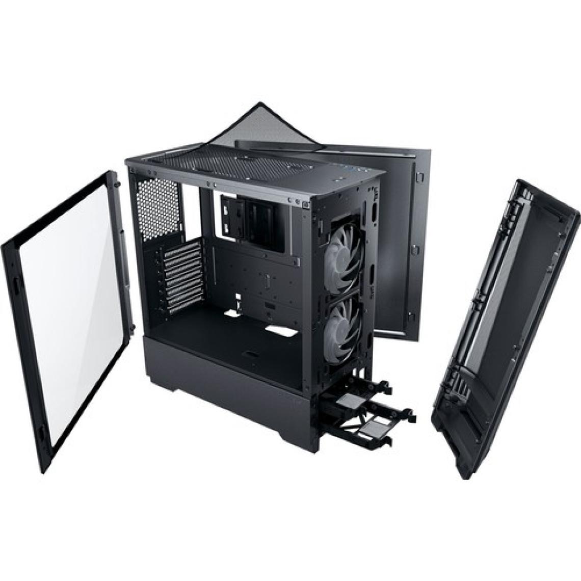 Phanteks Eclipse P360 Air Mid Tower Bilgisayar Kasası, Temperli Cam, DRGB - Saten Siyah