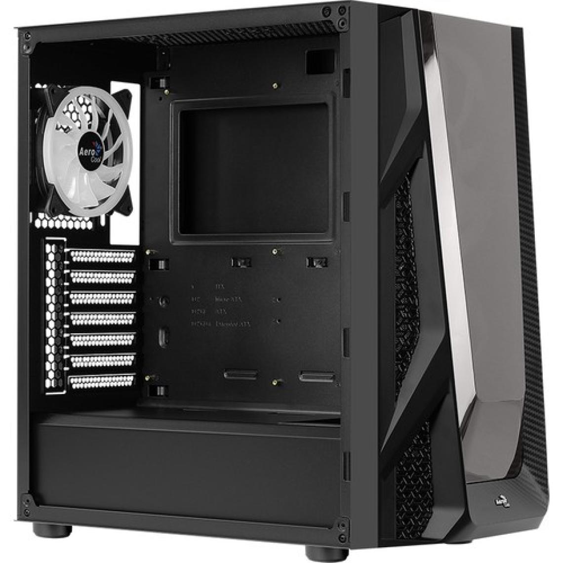 Aerocool NightHawk Duo ARGB  2 x 20 cm  1 x 12 cm Fan Bilgisayar Kasa (AE-NGHTHWKD)