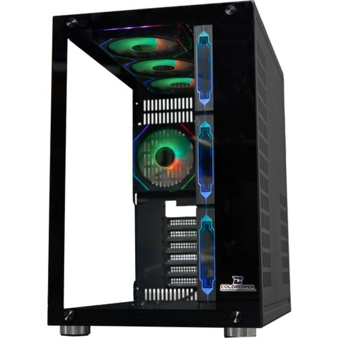 Cold Power Coldpower Seaview 7x Argb Sessiz Fan Temper Cam  750 Watt 80 Bronze Güç Kaynağı E-Atx Gaming Kasa