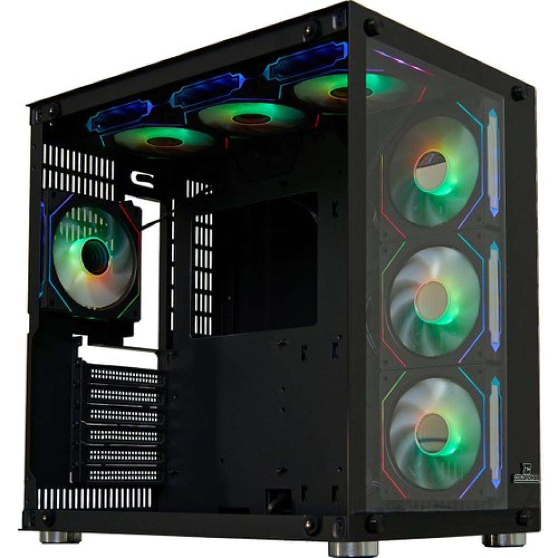 Cold Power Coldpower Seaview 7x Argb Sessiz Fan Temper Cam  750 Watt 80 Bronze Güç Kaynağı E-Atx Gaming Kasa