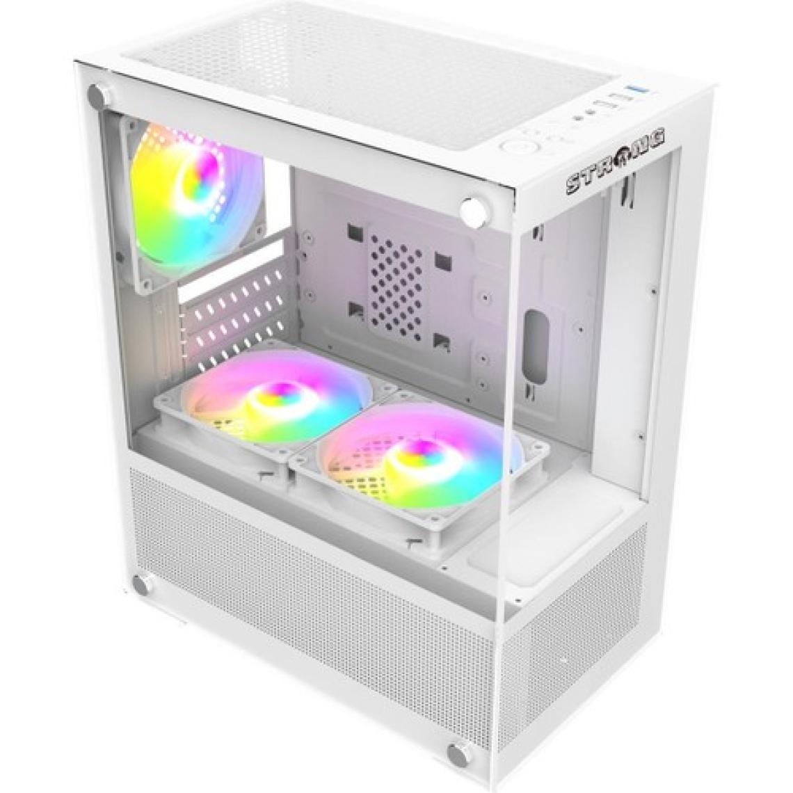 Strong Berry Beyaz 3x 120MM Argb Matx Gaming Bilgisayar Kasası Powersız