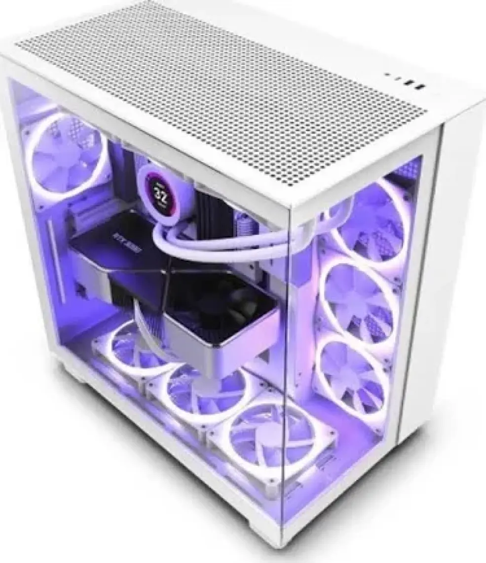 Nzxt H Series H9 Flow CM-H91FW-01 Beyaz Atx Mid Tower Gaming (Oyuncu) Kasa