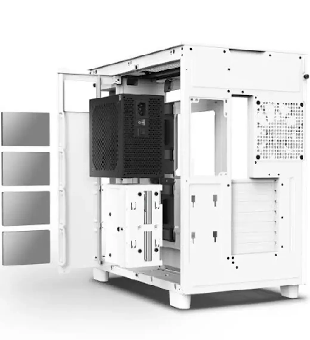 Nzxt H Series H9 Flow CM-H91FW-01 Beyaz Atx Mid Tower Gaming (Oyuncu) Kasa