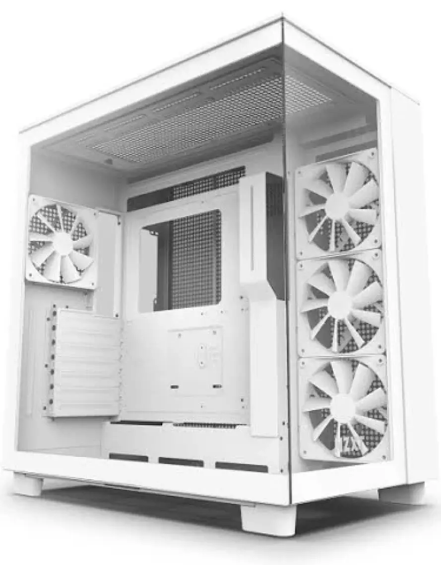 Nzxt H Series H9 Flow CM-H91FW-01 Beyaz Atx Mid Tower Gaming (Oyuncu) Kasa