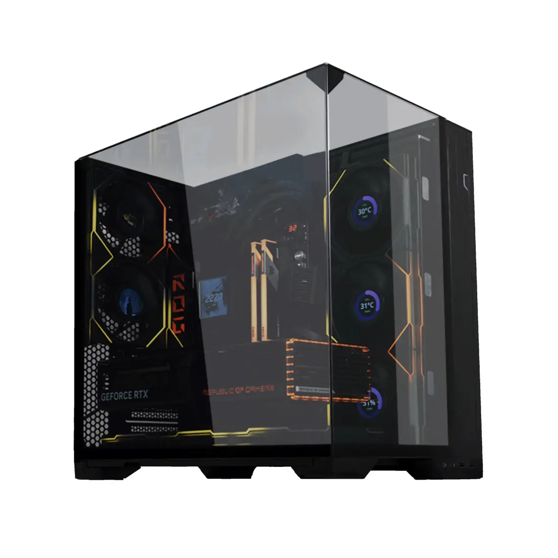 Lian Li O11 Vision Compact Siyah Mid-Tower Atx Kasa (G99.O11VPX.S0)