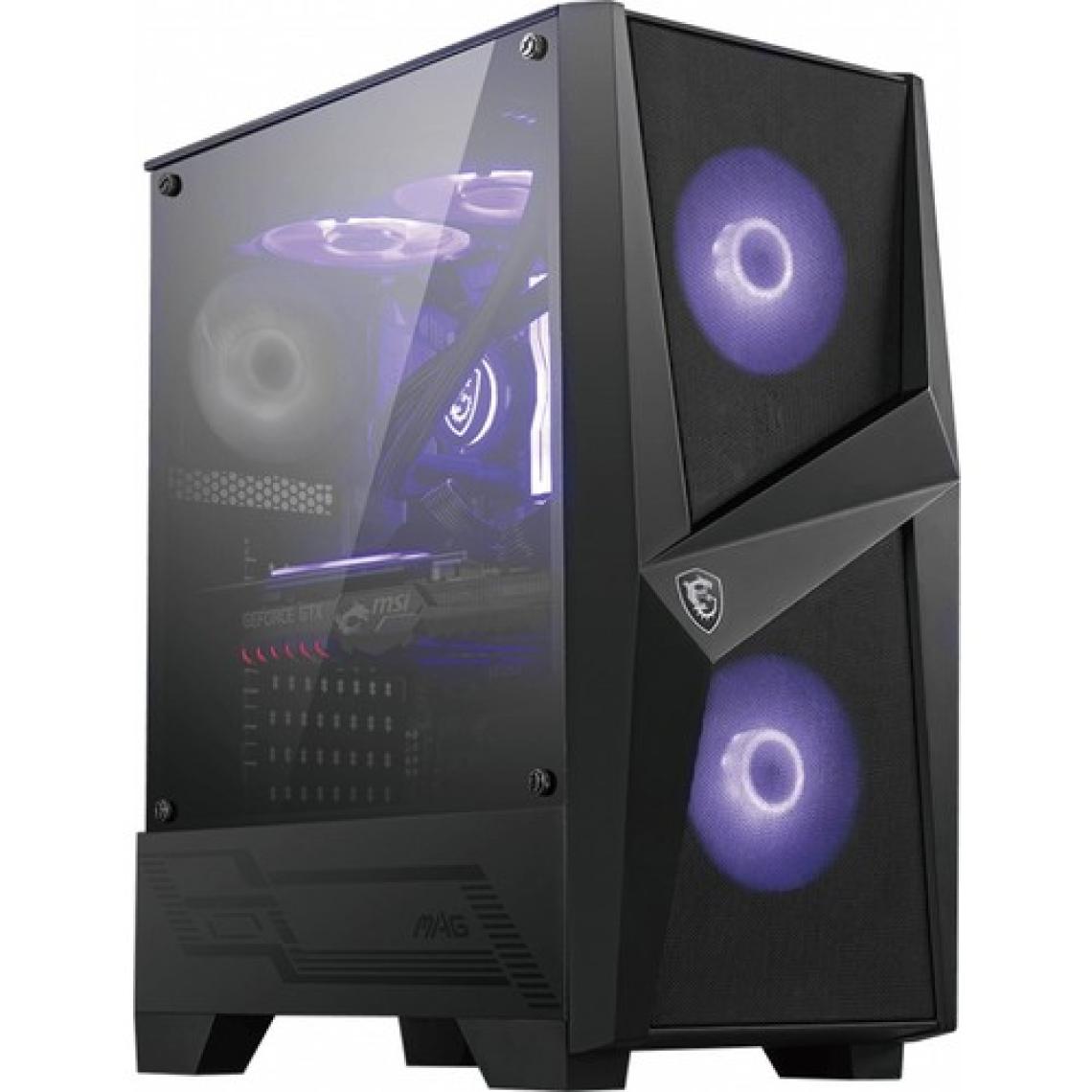 MSI MAG Forge 100M Temperli Cam 2x RGB Fan 120mm Fan ATX Oyuncu Bilgisayar Kasası
