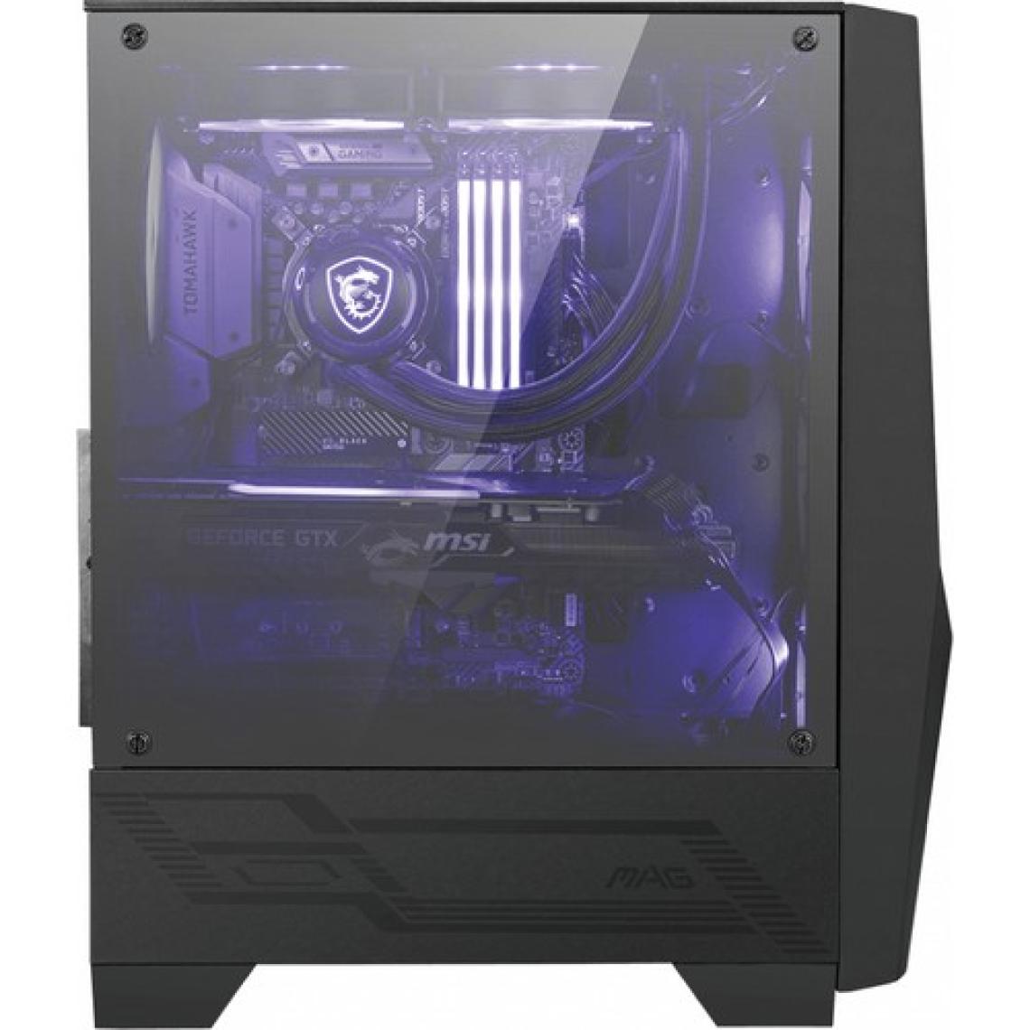 MSI MAG Forge 100M Temperli Cam 2x RGB Fan 120mm Fan ATX Oyuncu Bilgisayar Kasası