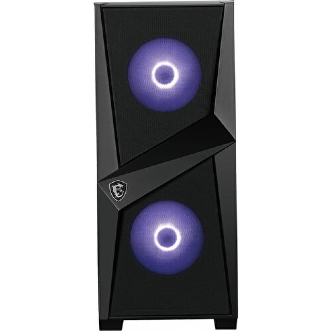 MSI MAG Forge 100M Temperli Cam 2x RGB Fan 120mm Fan ATX Oyuncu Bilgisayar Kasası