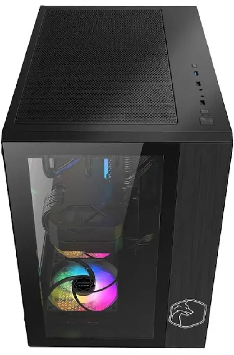 Gametech Prime V2  Tuş Kontrollü (7 x 120 Mm) Rgb Fanlı Özel vidasız Paneller Gaming Boş Bilgisayar Kasası
