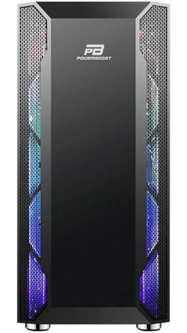 Power Boost VK-G3701B 550w 80+ USB 3.0 ATX, ARGB Fan, Mesh+Stirp Siyah Kasa (JBST-VKG3701B)