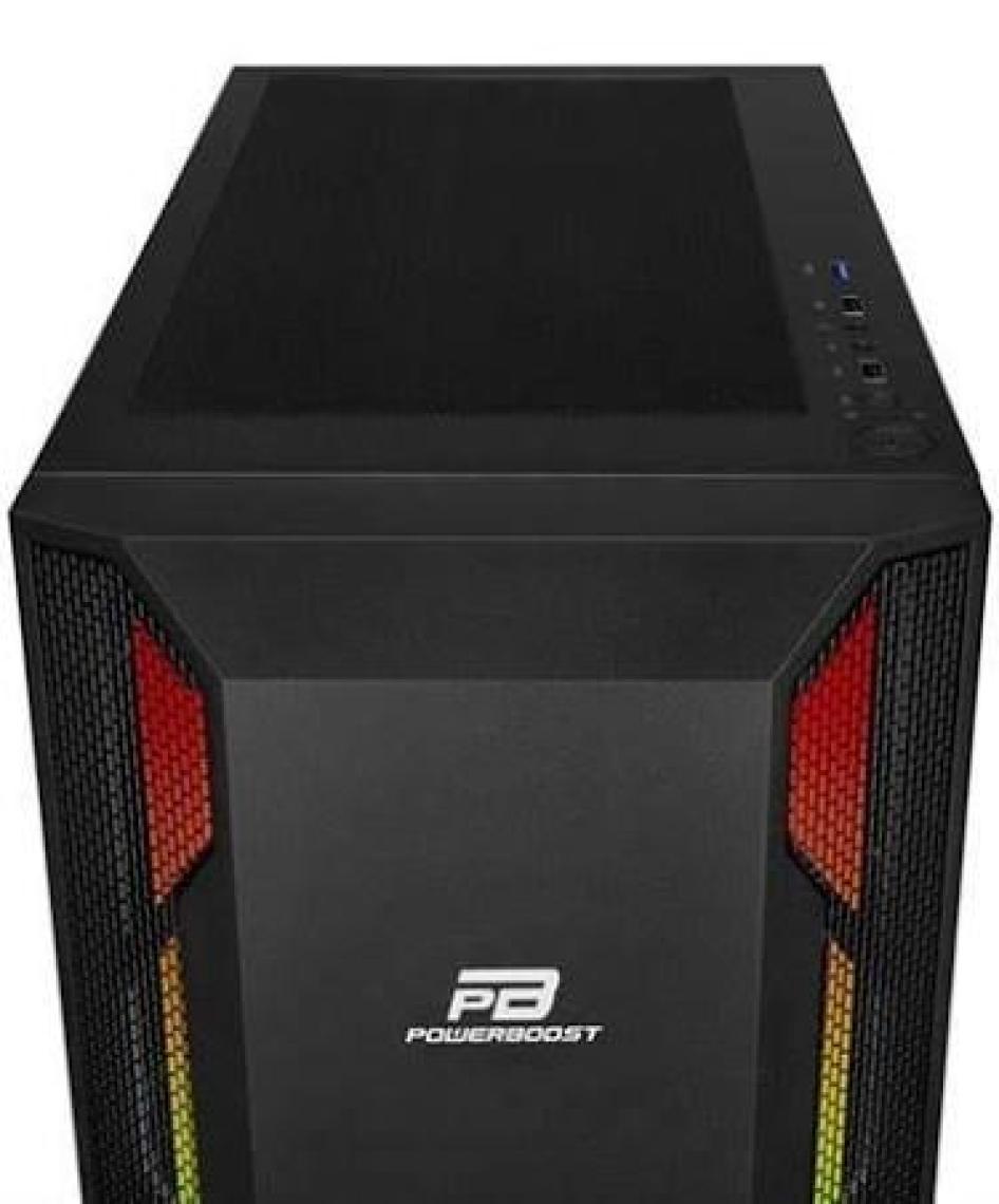Power Boost VK-G3701B 550w 80+ USB 3.0 ATX, ARGB Fan, Mesh+Stirp Siyah Kasa (JBST-VKG3701B)