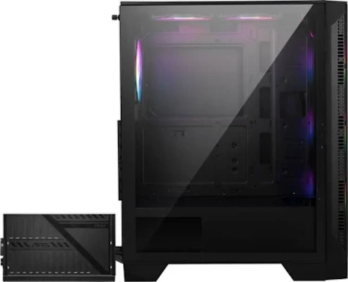 Msı Mag Forge 120A B65 Temperli Cam 6 X120MM Auto Rgb Fan 650W Bronz Atx Gaming Bilgisayar Kasası