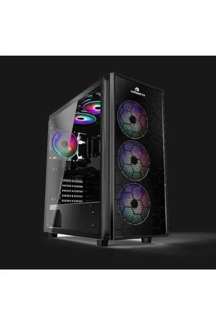 GameBooster GB-X51 USB 3.0 Mesh 6 x RGB Fanlı Gaming Kasa (PSU Yok) (JBST-GBX51)