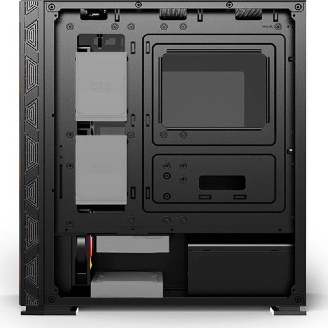 İzoly Cyperpunk AX6 4x A-RGB(14CM)Temperli Cam Kumandalı Full ATX Oyuncu Bilgisayar Kasası