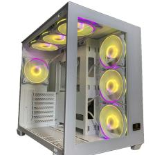 Gameforce Lıquıd Beyaz 7X120 mm Fanlı Rgb Kumandalı Kontrolcülü Atx Oyuncu Bilgisayar Kasası