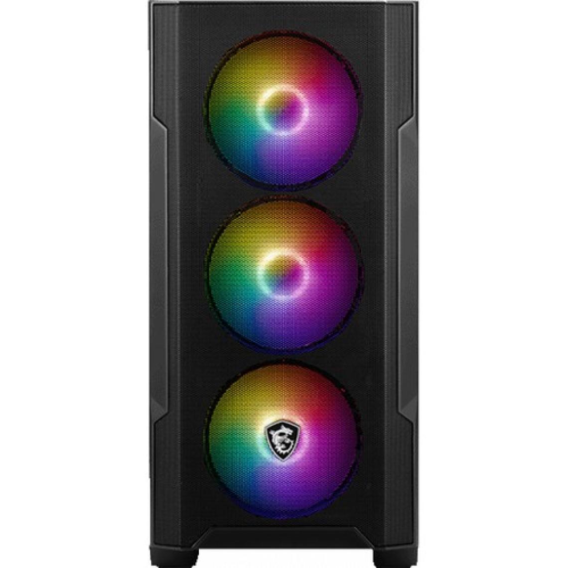 MSI Mag Forge M100R Temperli Cam 3X120MM 1X120MM Argb Fan Matx Gaming Bilgisayar Kasası