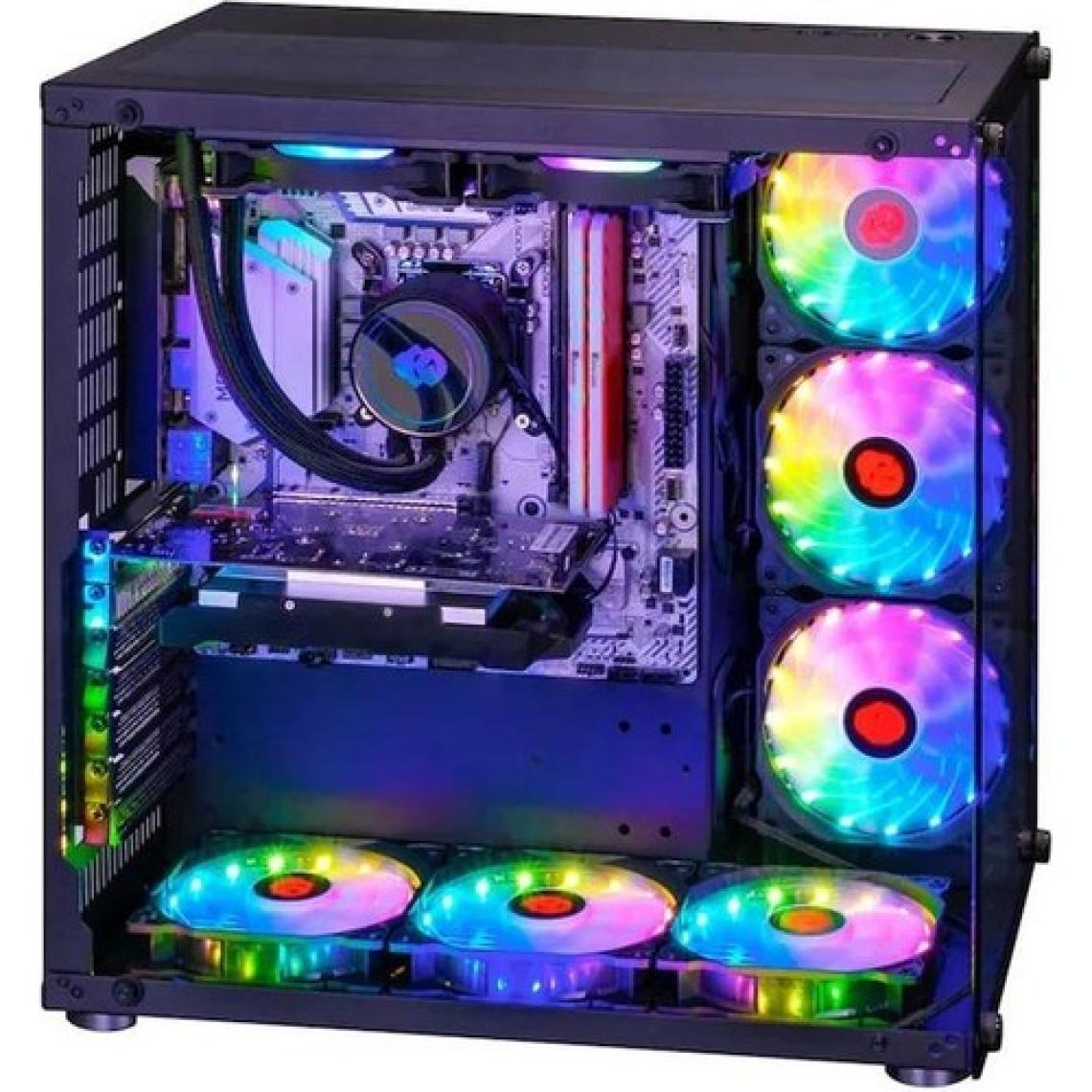 Cold Power Atx 7 * Argb Sessiz Fan Temper Cam Gaming Rgb Kontrolcüsü ve Uzaktan Kumanda Kasa