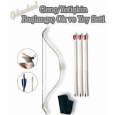 Geleneksel Okçuluk Başlangıç Seti "han" (+3 Ok)  Genç/yetişkin