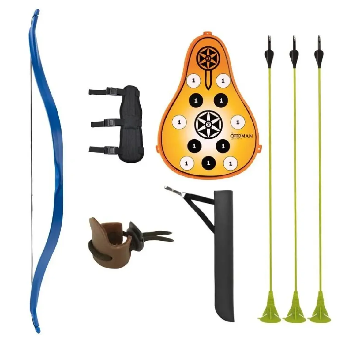 Okçuluk Mini Hilal Puta Set Kırmızı