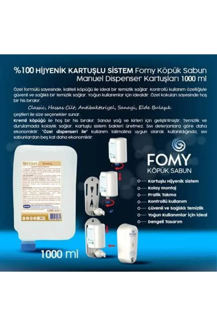 Fomy Sanayi El Temizlik Köpüğü 1000 ml