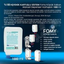 Fomy Antibakteriyel Köpük Sabun - Kartuşu Güvenli - Derinlemesine Temizlik Uzun Süreli Hijyen 1000 ml