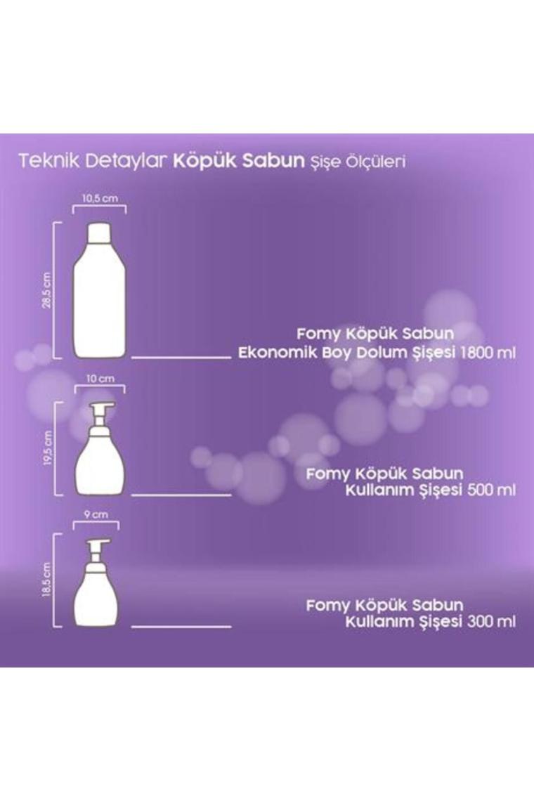 Fomy Lavanta Köpük Sabun El Yüz Vücut Temizlik Köpüğü 500 ml