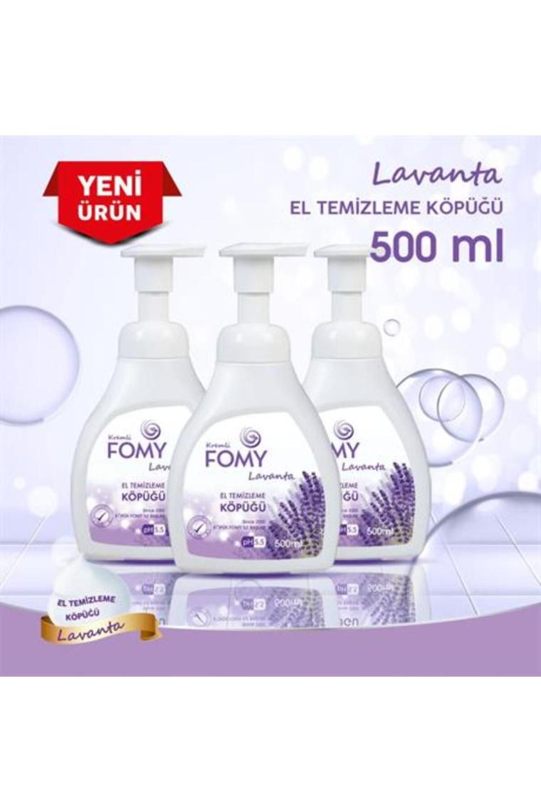 Fomy Lavanta Köpük Sabun El Yüz Vücut Temizlik Köpüğü 500 ml