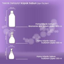 Fomy Lavanta Köpük Sabun El Yüz Vücut Temizlik Köpüğü 500 ml