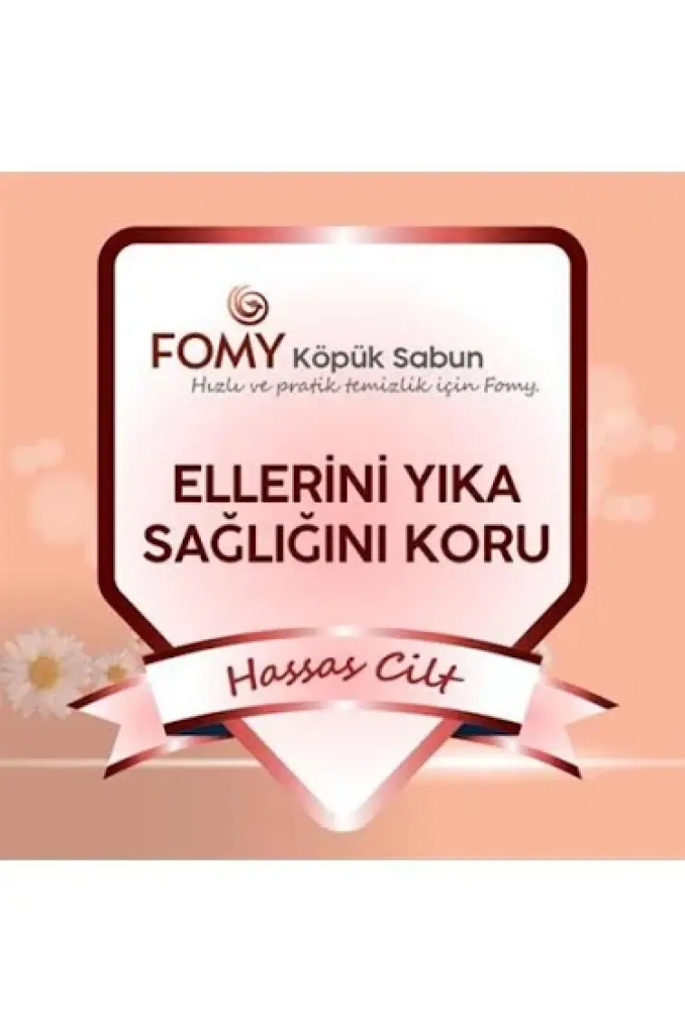 Fomy Hassas Cilt Köpük Sabun El Yüz Vücut Temizlik Köpüğü 300 ml x 4 Adet