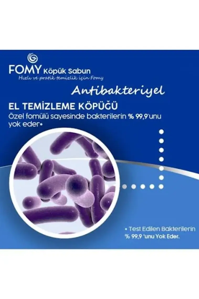 Fomy Antibakteriyel Köpük Sabun El Temizleme Köpüğü 300 ml x 4 Adet