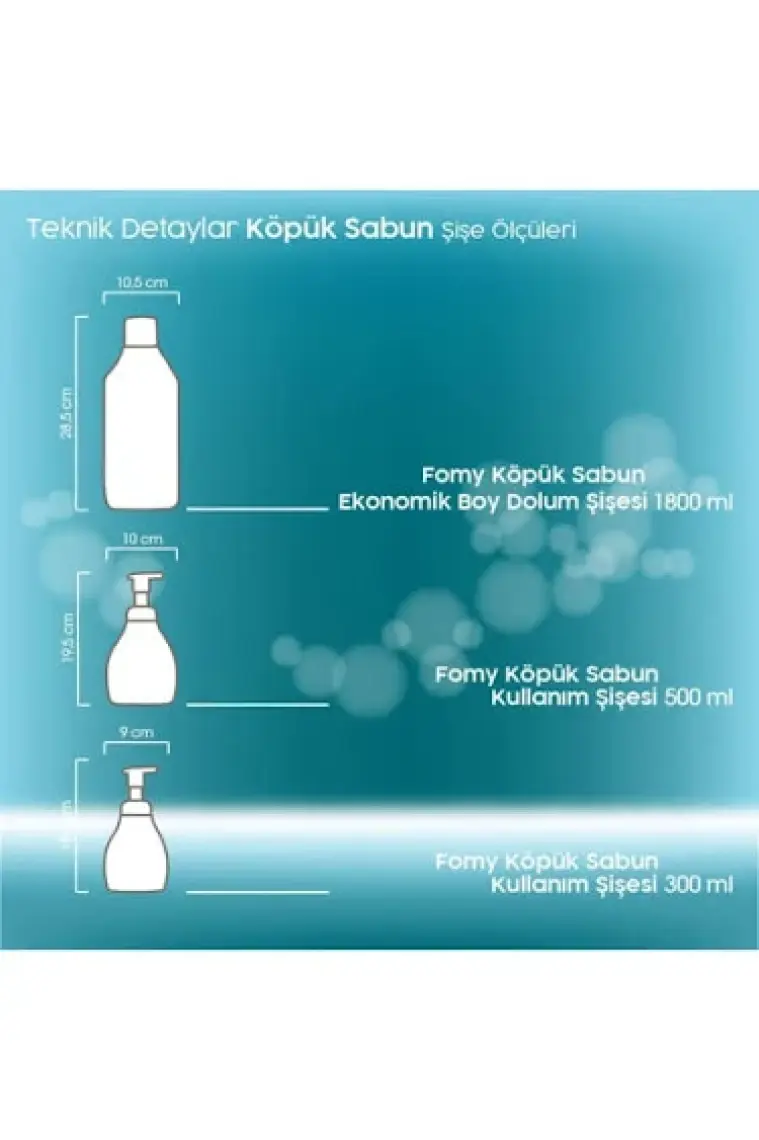 Fomy Antibakteriyel Köpük Sabun El Temizleme Köpüğü 300 ml x 4 Adet