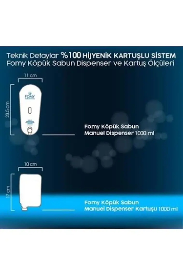 Fomy Hassas Cilt El Temizlik Köpüğü ve Dispenser 1000ml
