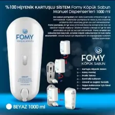 Fomy Hassas Cilt El Temizlik Köpüğü ve Dispenser 1000ml