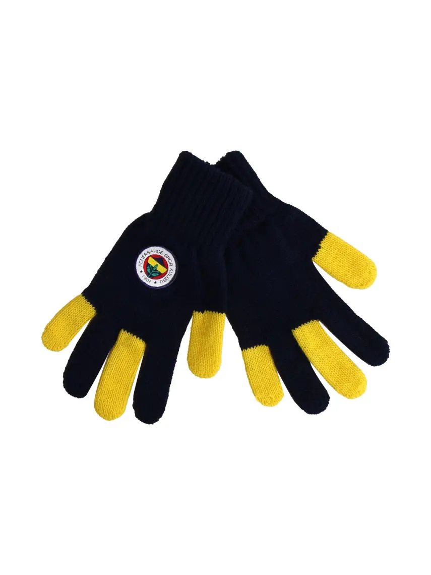Çocuk Sarı Lacivert Eldiven