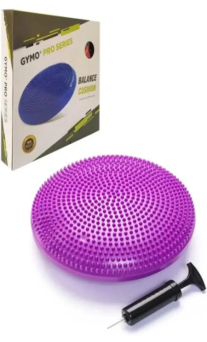 Gymo Pompalı Denge Yastığı Balance Disk Denge Pedi 33cm Mor