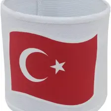 Schmilton Türk Bayraklı Kaptan Kolluğu (Beyaz)