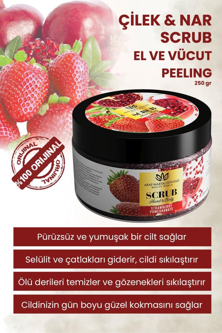 Çilek Ve Nar El & Vücut Peeling 250gr