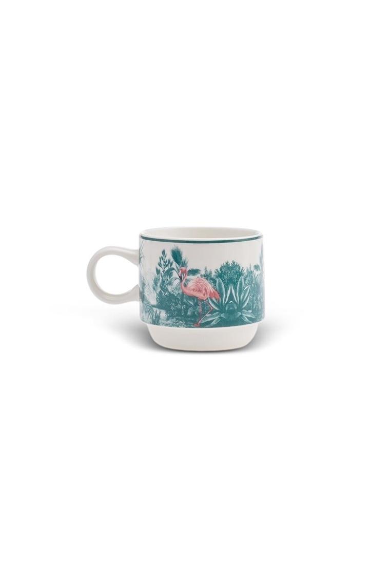Jungle 5 Parça Standlı Çay Fincanı Seti 4x160 Ml