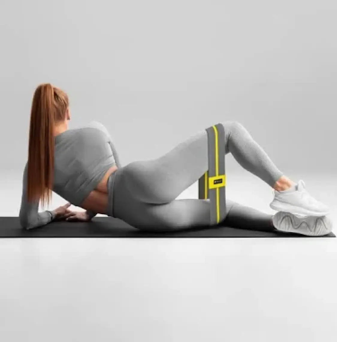 Rebuwo Squat Bant Pilates Fitness Spor Kalça Egzersizleri Direnç Bandı Direnç Lastiği  35CM