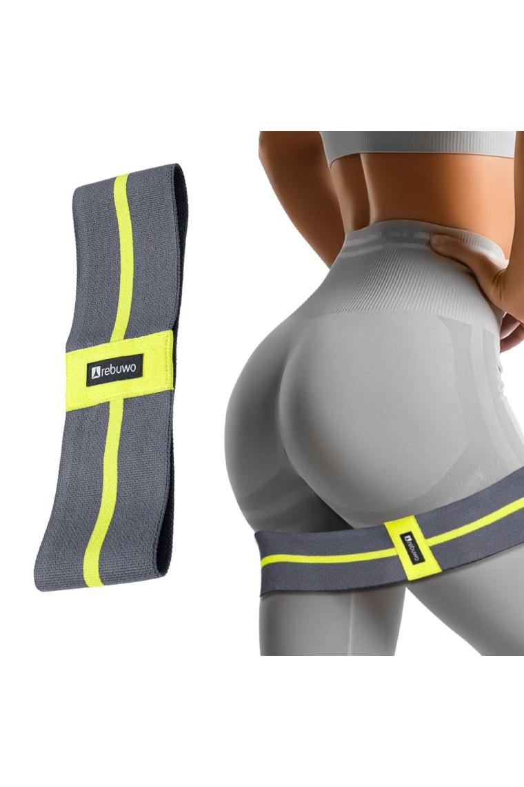 Rebuwo Squat Bant Pilates Fitness Spor Kalça Egzersizleri Direnç Bandı Direnç Lastiği 40 cm