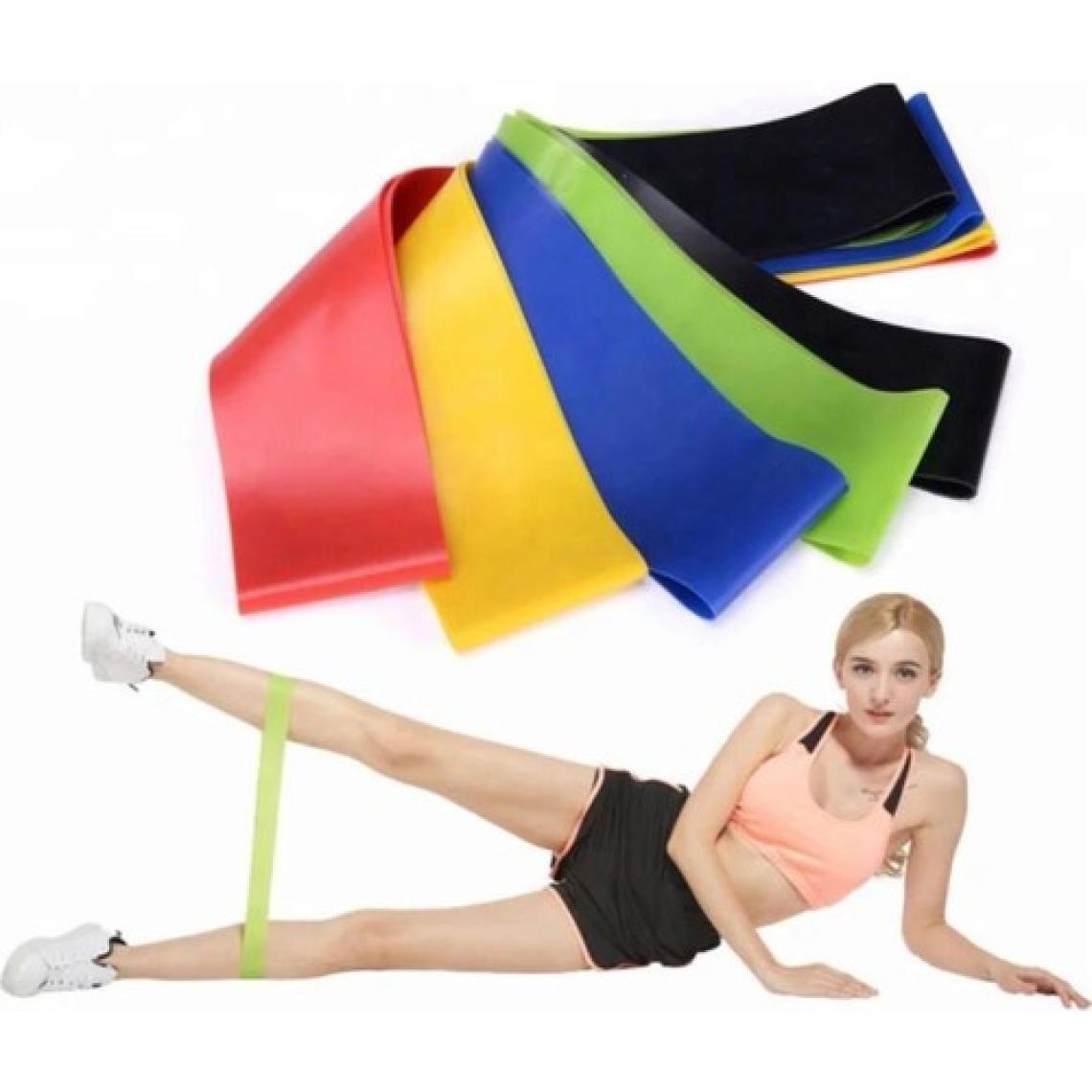 Technosmart 5 Li Farklı Dirençte Aerobik Bandı Pilates Squat Çalışma Lastiği