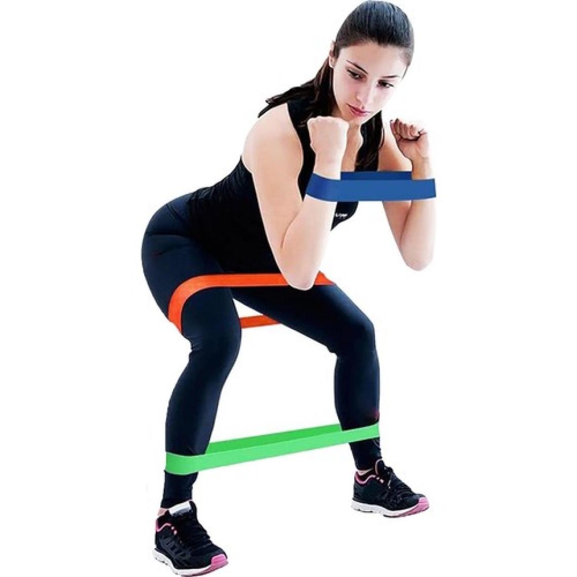 Technosmart 5 Li Farklı Dirençte Aerobik Bandı Pilates Squat Çalışma Lastiği
