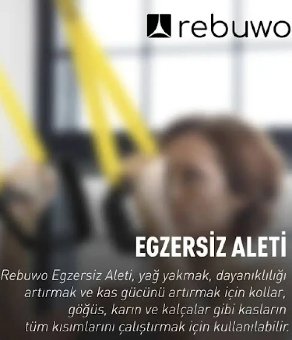 Rebuwo Suspension Trainer Cross Training Egzersiz Seti Sarı