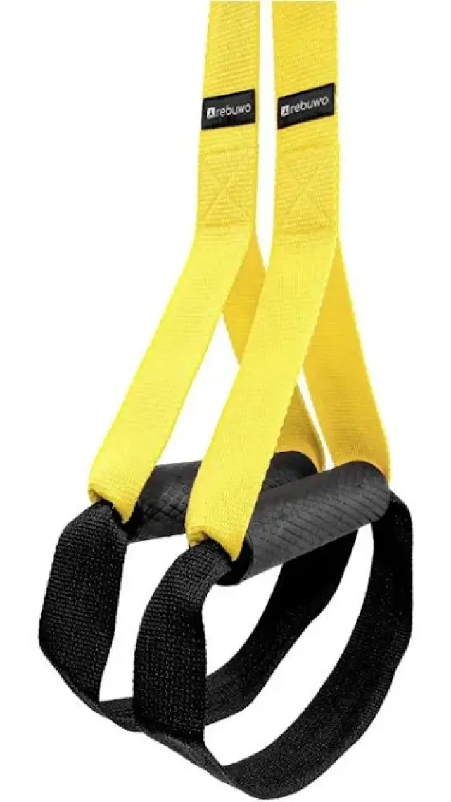 Rebuwo Suspension Trainer Cross Training Egzersiz Seti Sarı