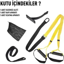 Rebuwo Suspension Trainer Cross Training Egzersiz Seti Sarı